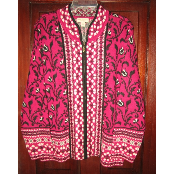 Appleseed's Sweaters Appleseeds Womens Plus X Knit Cardigan Sweater